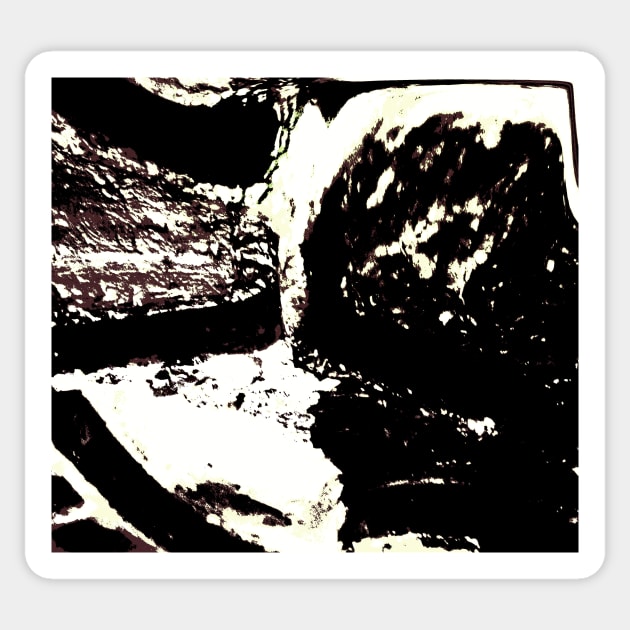 Rocks. Cross Symmetry. Abstract Photography. Sticker by SpieklyArt